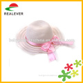 Children beach sun visor straw hat with bowknot cute baby paper straw hat